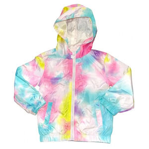 🔥 5 for $30 🔥 Lucky Penny Toddler Girl’s Tie-Dye Hooded Windbreaker | Size 2T